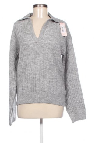 Γυναικείο πουλόβερ Nelly, Μέγεθος S, Χρώμα Γκρί, Τιμή 23,01 €