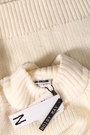 Дамски пуловер Noisy May, Размер M, Цвят Екрю, Цена 22,08 лв.