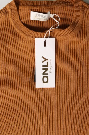Дамски пуловер ONLY, Размер M, Цвят Кафяв, Цена 31,62 лв.