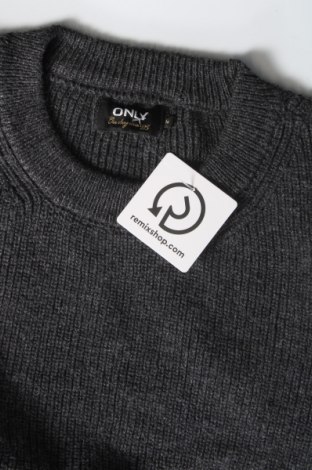 Дамски пуловер ONLY, Размер M, Цвят Сив, Цена 6,21 лв.