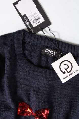 Дамски пуловер ONLY, Размер L, Цвят Син, Цена 29,76 лв.