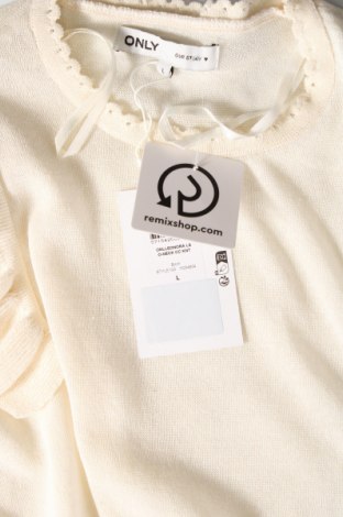 Γυναικείο πουλόβερ ONLY, Μέγεθος L, Χρώμα Εκρού, Τιμή 13,42 €