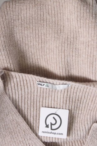Дамски пуловер ONLY, Размер M, Цвят Бежов, Цена 4,05 лв.