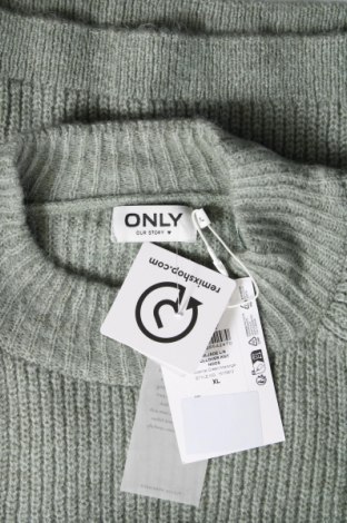 Дамски пуловер ONLY, Размер XL, Цвят Зелен, Цена 29,76 лв.