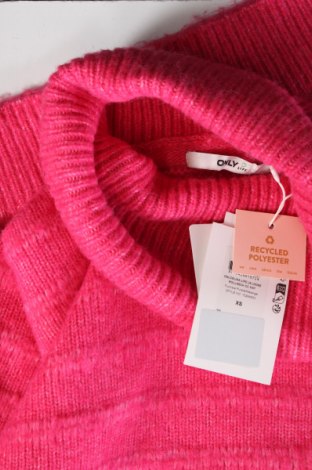 Damski sweter ONLY, Rozmiar XS, Kolor Różowy, Cena 71,06 zł