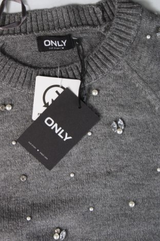 Дамски пуловер ONLY, Размер L, Цвят Сив, Цена 29,76 лв.