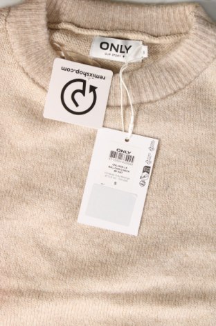 Дамски пуловер ONLY, Размер S, Цвят Бежов, Цена 57,60 лв.
