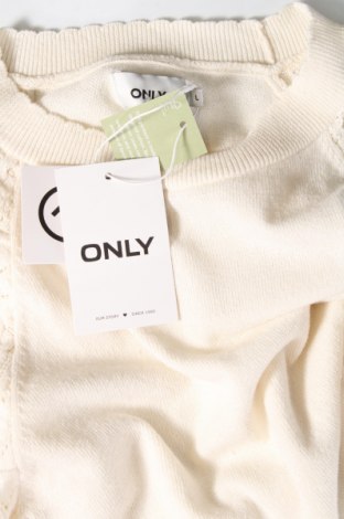 Дамски пуловер ONLY, Размер L, Цвят Екрю, Цена 31,62 лв.