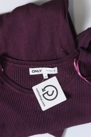 Дамски пуловер ONLY, Размер XS, Цвят Лилав, Цена 26,66 лв.