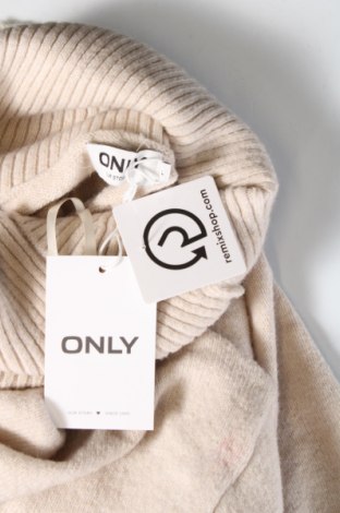 Γυναικείο πουλόβερ ONLY, Μέγεθος L, Χρώμα  Μπέζ, Τιμή 16,30 €