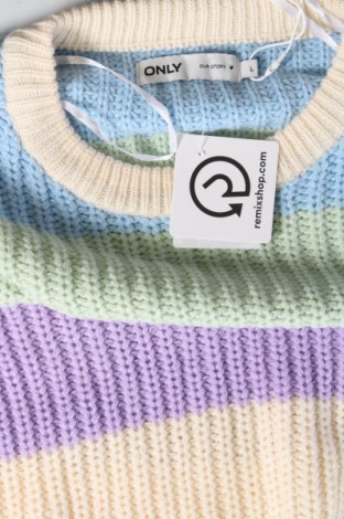 Дамски пуловер ONLY, Размер L, Цвят Многоцветен, Цена 29,76 лв.