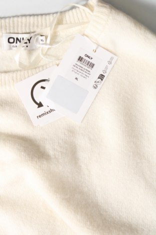 Дамски пуловер ONLY, Размер XL, Цвят Екрю, Цена 26,66 лв.