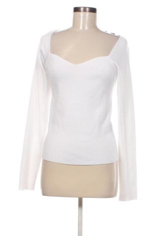 Γυναικείο πουλόβερ Pieces, Μέγεθος L, Χρώμα Λευκό, Τιμή 18,22 €