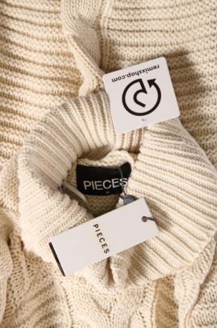 Damski sweter Pieces, Rozmiar M, Kolor Beżowy, Cena 57,99 zł