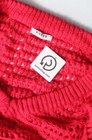 Damenpullover Pieces, Größe L, Farbe Rot, Preis € 2,82