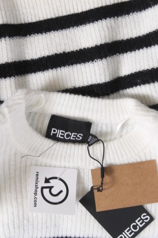 Damski sweter Pieces, Rozmiar M, Kolor Biały, Cena 74,37 zł