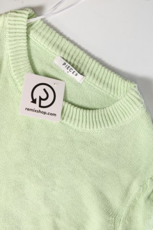 Γυναικείο πουλόβερ Pieces, Μέγεθος M, Χρώμα Πράσινο, Τιμή 7,18 €