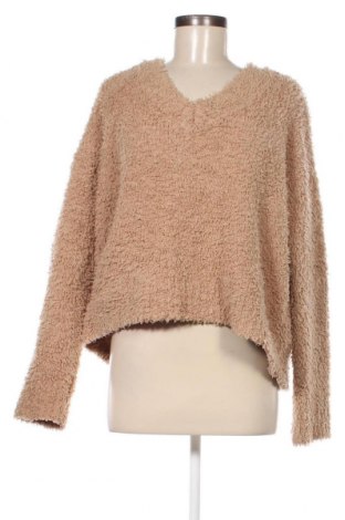 Дамски пуловер Pink Rose, Размер XL, Цвят Кафяв, Цена 14,50 лв.