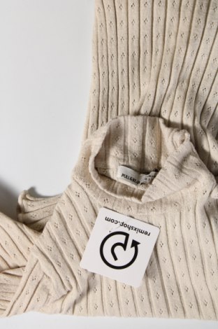Дамски пуловер Pull&Bear, Размер S, Цвят Бежов, Цена 13,12 лв.