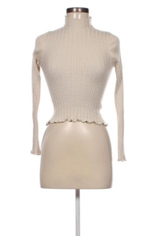 Дамски пуловер Pull&Bear, Размер S, Цвят Бежов, Цена 13,99 лв.
