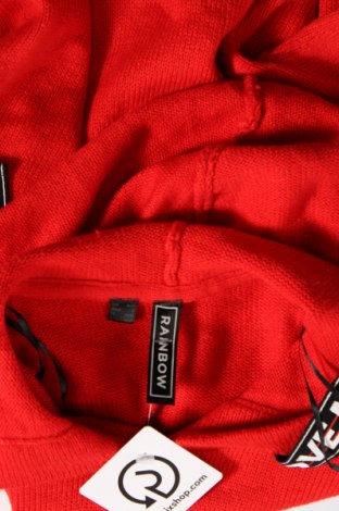 Дамски пуловер Rainbow, Размер S, Цвят Червен, Цена 12,47 лв.