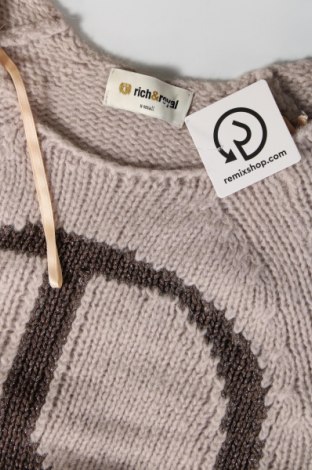 Дамски пуловер Rich & Royal, Размер XS, Цвят Бежов, Цена 34,10 лв.