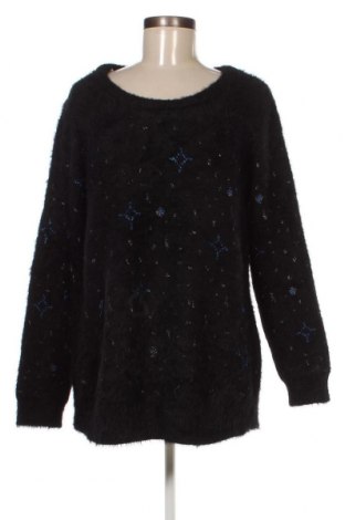 Γυναικείο πουλόβερ Rockmans, Μέγεθος L, Χρώμα Μαύρο, Τιμή 10,14 €