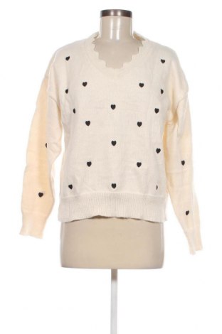 Γυναικείο πουλόβερ SHEIN, Μέγεθος L, Χρώμα Εκρού, Τιμή 9,33 €