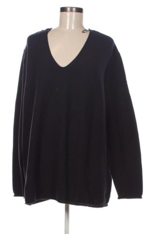 Γυναικείο πουλόβερ Samoon, Μέγεθος XXL, Χρώμα Μπλέ, Τιμή 23,97 €