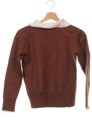 Damski sweter Simple Retro, Rozmiar XS, Kolor Brązowy, Cena 31,34 zł