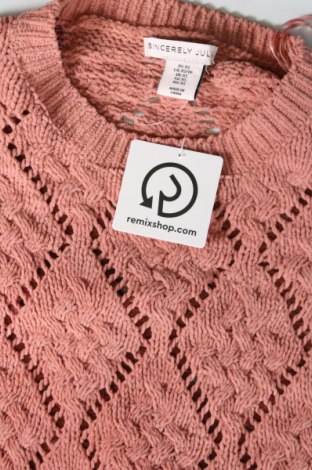 Γυναικείο πουλόβερ Sincerely Jules, Μέγεθος XS, Χρώμα Ρόζ , Τιμή 18,02 €