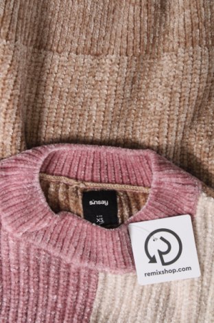Дамски пуловер Sinsay, Размер XS, Цвят Многоцветен, Цена 17,60 лв.