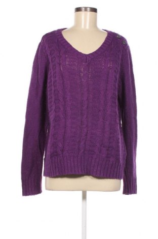 Дамски пуловер St. John's Bay, Размер XL, Цвят Лилав, Цена 13,63 лв.