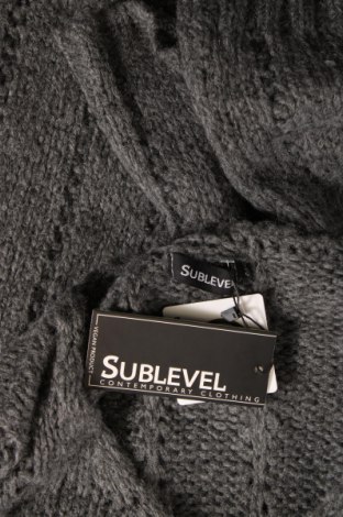Дамски пуловер Sublevel, Размер S, Цвят Сив, Цена 22,08 лв.