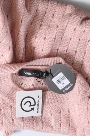 Γυναικείο πουλόβερ Sublevel, Μέγεθος L, Χρώμα Ρόζ , Τιμή 7,11 €