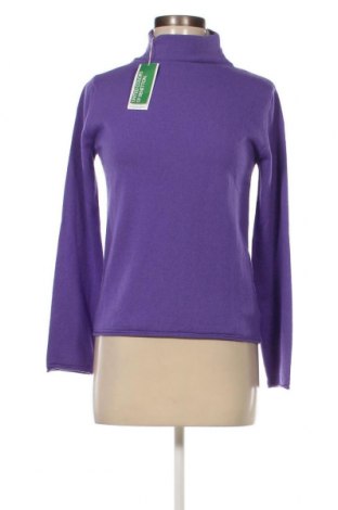 Дамски пуловер United Colors Of Benetton, Размер M, Цвят Лилав, Цена 55,80 лв.