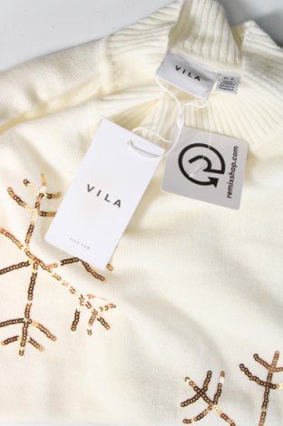 Γυναικείο πουλόβερ VILA, Μέγεθος M, Χρώμα Εκρού, Τιμή 15,34 €
