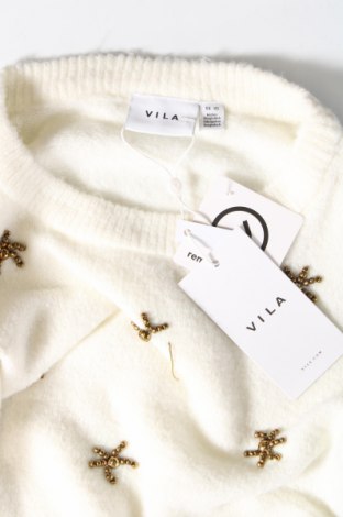 Дамски пуловер VILA, Размер XS, Цвят Бял, Цена 26,66 лв.