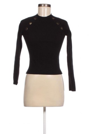 Дамски пуловер Zara, Размер M, Цвят Черен, Цена 12,96 лв.