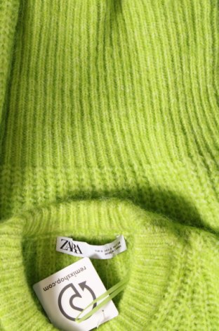Damenpullover Zara, Größe S, Farbe Grün, Preis 9,21 €