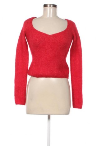 Дамски пуловер Zara, Размер M, Цвят Червен, Цена 14,04 лв.