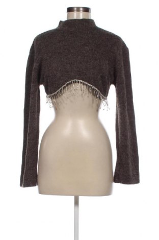 Дамски пуловер Zara, Размер S, Цвят Сив, Цена 11,61 лв.