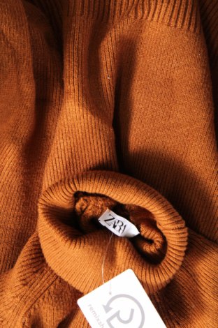 Дамски пуловер Zara, Размер XL, Цвят Кафяв, Цена 13,50 лв.