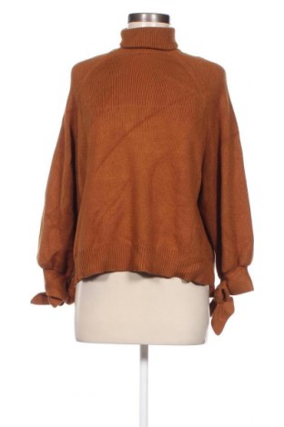 Дамски пуловер Zara, Размер XL, Цвят Кафяв, Цена 13,50 лв.