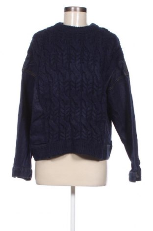 Дамски пуловер Zara, Размер L, Цвят Син, Цена 14,85 лв.