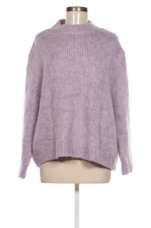 Дамски пуловер Zara, Размер M, Цвят Лилав, Цена 11,07 лв.