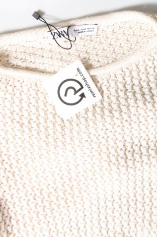 Дамски пуловер Zara, Размер S, Цвят Екрю, Цена 34,04 лв.