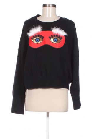 Дамски пуловер Zara Knitwear, Размер L, Цвят Черен, Цена 27,00 лв.