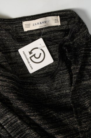 Дамски пуловер Zara Knitwear, Размер M, Цвят Черен, Цена 11,61 лв.