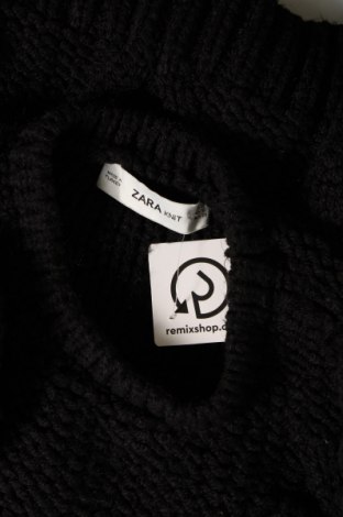 Дамски пуловер Zara Knitwear, Размер S, Цвят Черен, Цена 13,23 лв.